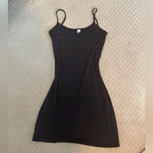 Black mini dress